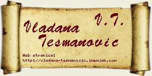 Vladana Tešmanović vizit kartica